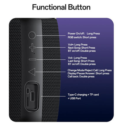 Yesido YSW39 20W Outdoor Portable Bluetooth Speaker(Black)