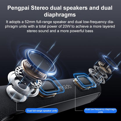 Yesido YSW42 20W Desktop Wireless Bluetooth Speaker(Black)