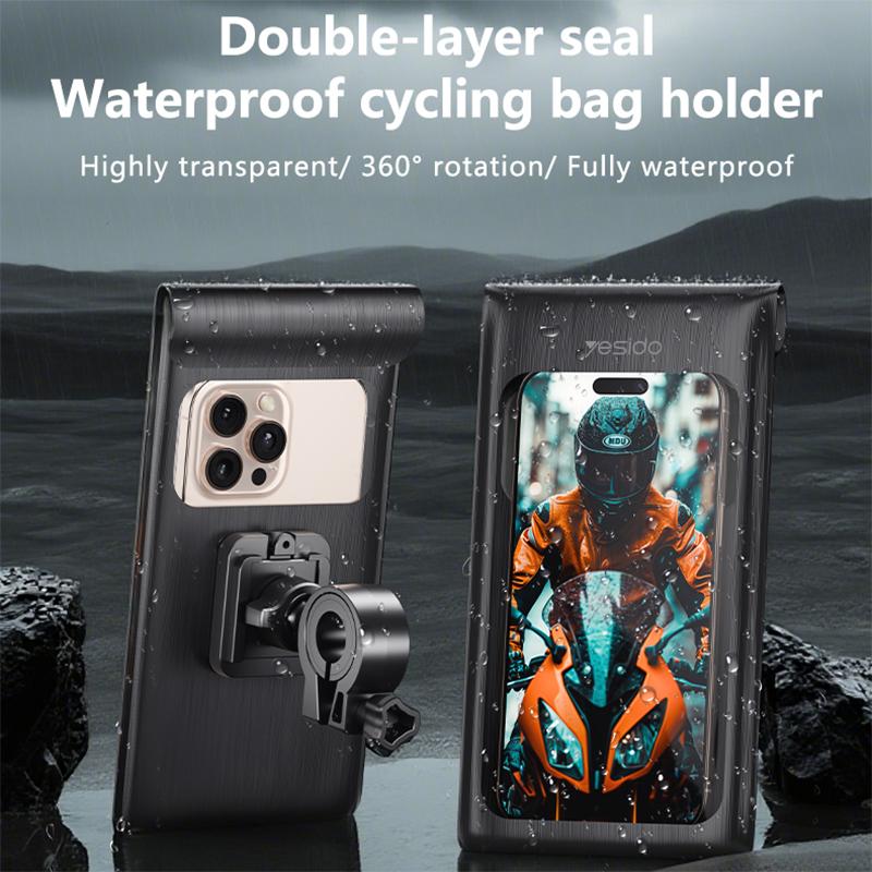 Yesido C333 Double-layer Sealed Waterproof Bag Cycling Phone Holder