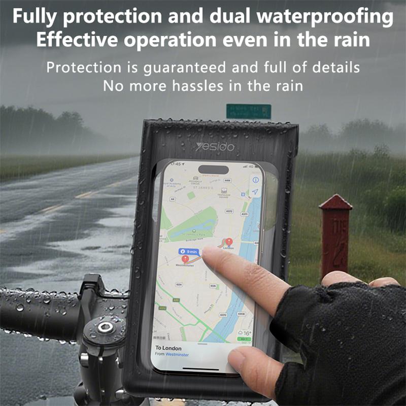 Yesido C333 Double-layer Sealed Waterproof Bag Cycling Phone Holder