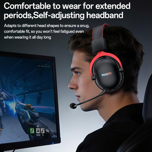 Yesido EK07 Three-mode E-sports Gaming RGB Headset