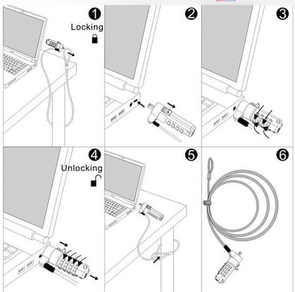 Notebook Computer And Laptop Lock