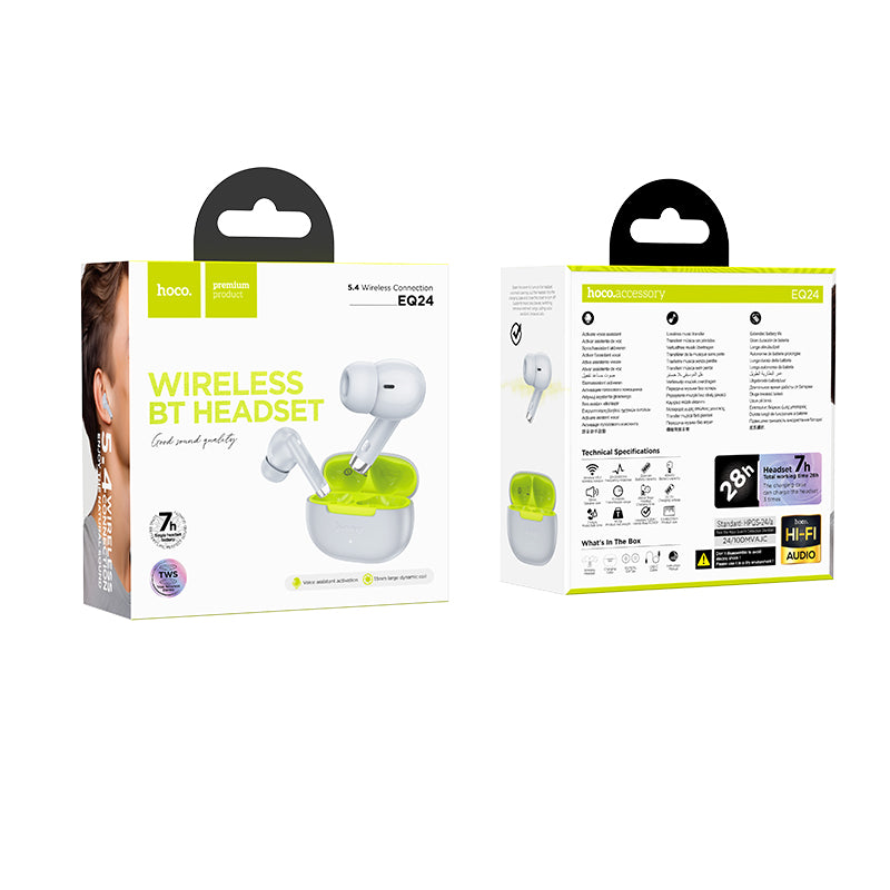 HOCO EQ24 TWS Wireless Bluetooth Earbuds - Grey