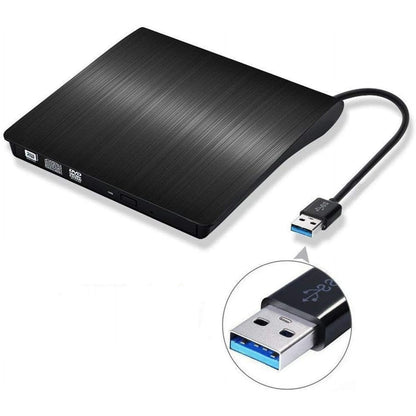 USB 3.0 Slim Portable External DVD/RW CD Combo Drive Burner Reader Player