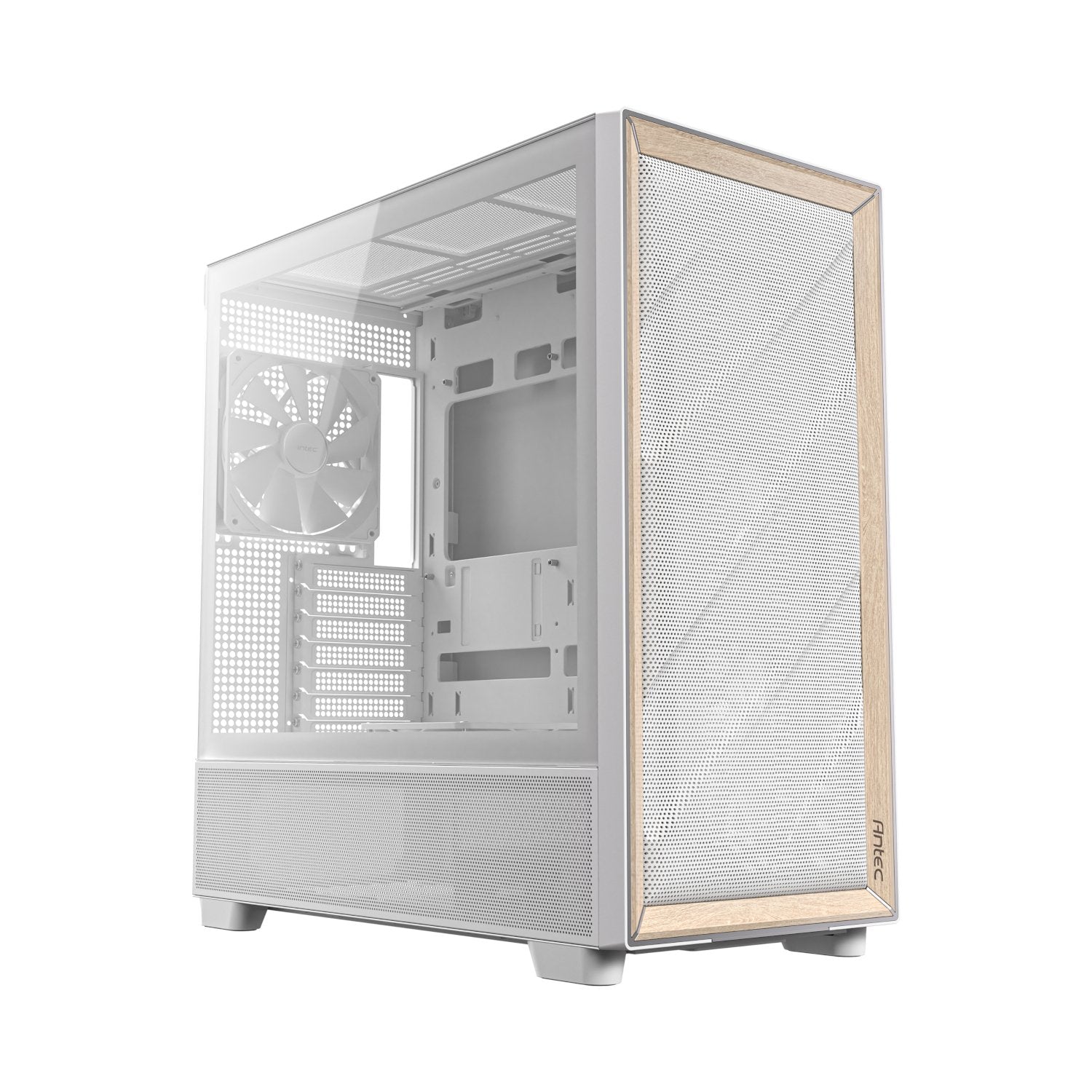 Antec FLUX Mid-Tower E-ATX Gaming Chassis Wood Front Panel
