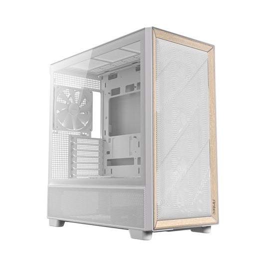 Antec FLUX Mid-Tower E-ATX Gaming Chassis Wood Front Panel