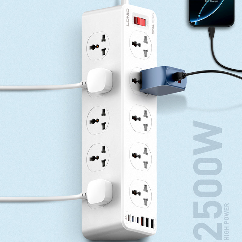 LDNIO SC10610C 10 Outlet Power Strip with 6 USB Ports