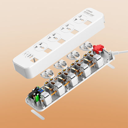 LDNIO SC4408CSurge Protector Power Strip With 4 USB Port
