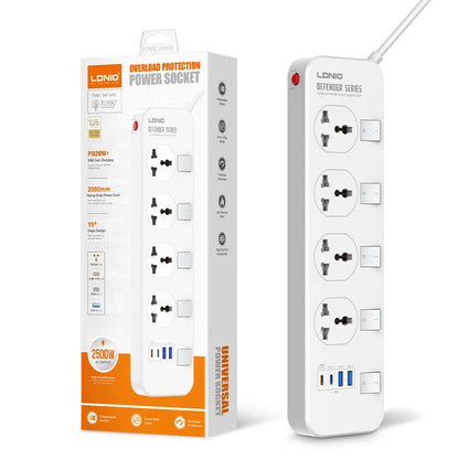 LDNIO SC4408CSurge Protector Power Strip With 4 USB Port