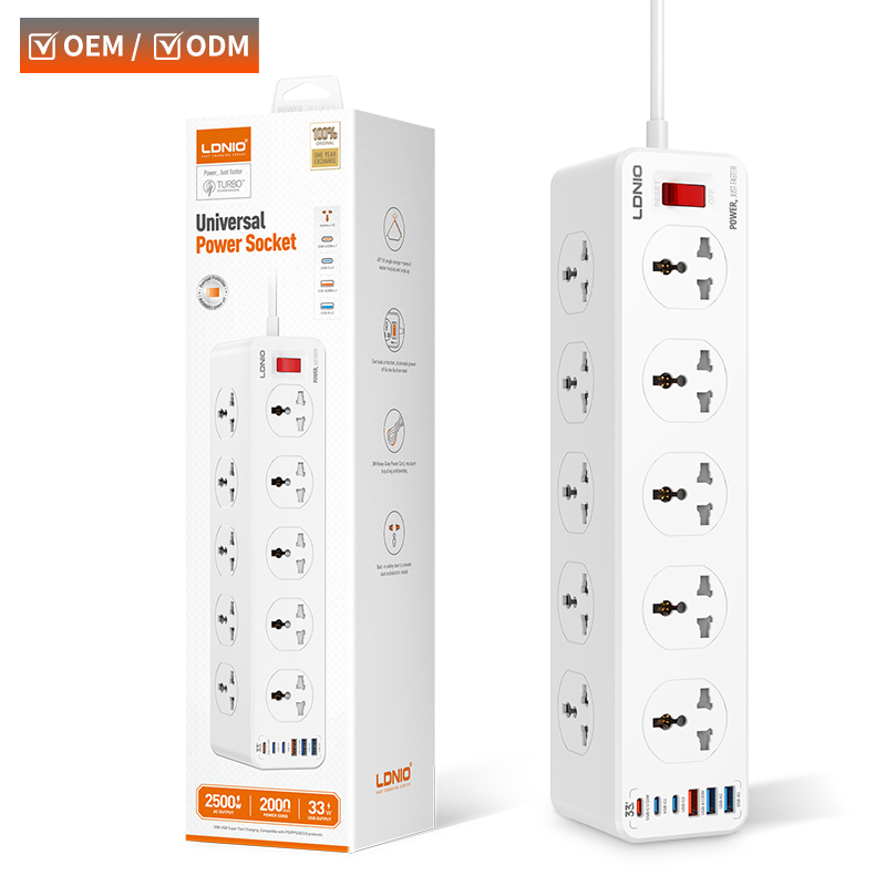 LDNIO SC10610C 10 Outlet Power Strip with 6 USB Ports