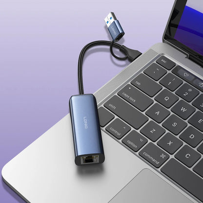 LDNIO RJ-01uc USB-A+C to Gigabit Ethernet Adapter
