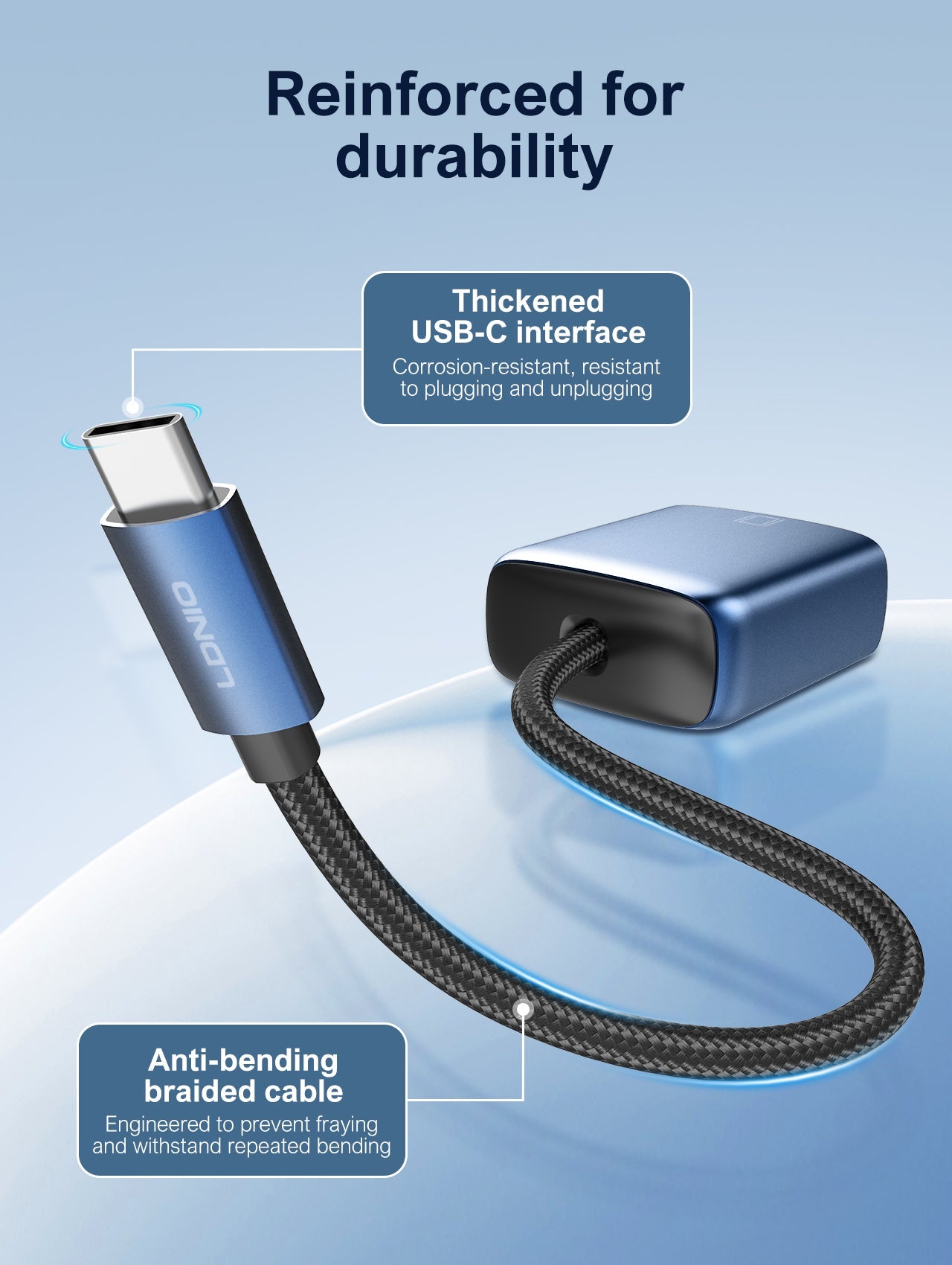 LDNIO HD-11C USB-C to VGA Plug & Play Display Adapter