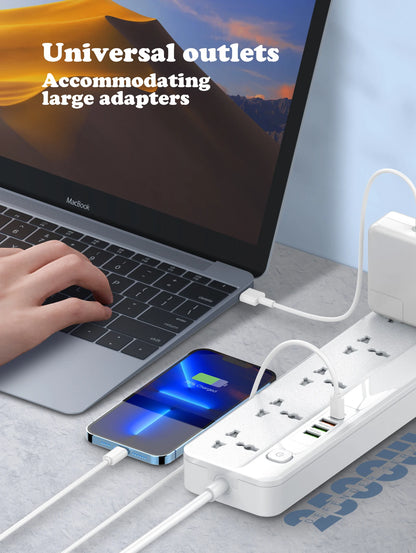 LDNIO SC5614C 5 Way Outlets Power Strip Universal Extension Socket