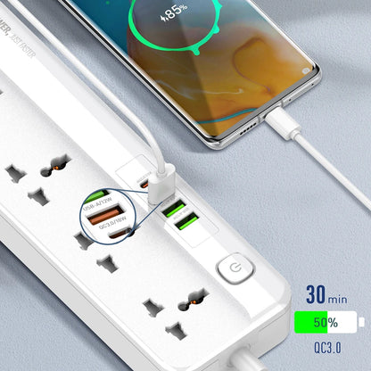 LDNIO SC5614C 5 Way Outlets Power Strip Universal Extension Socket