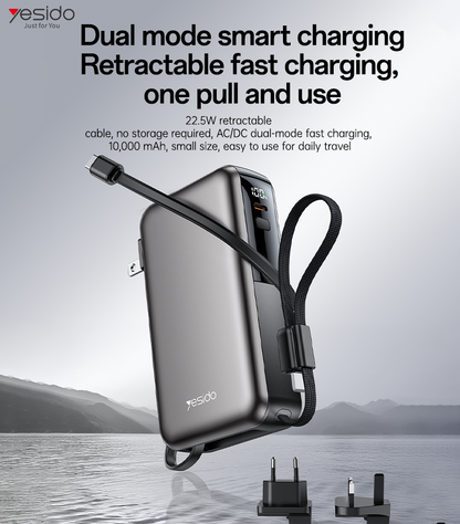 Yesido YP90 GaN Charger & 10000mAh 22.5W Fast Charging Power Bank