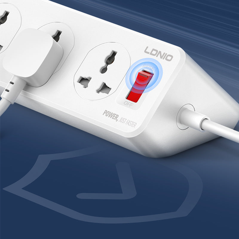LDNIO SC10610C 10 Outlet Power Strip with 6 USB Ports