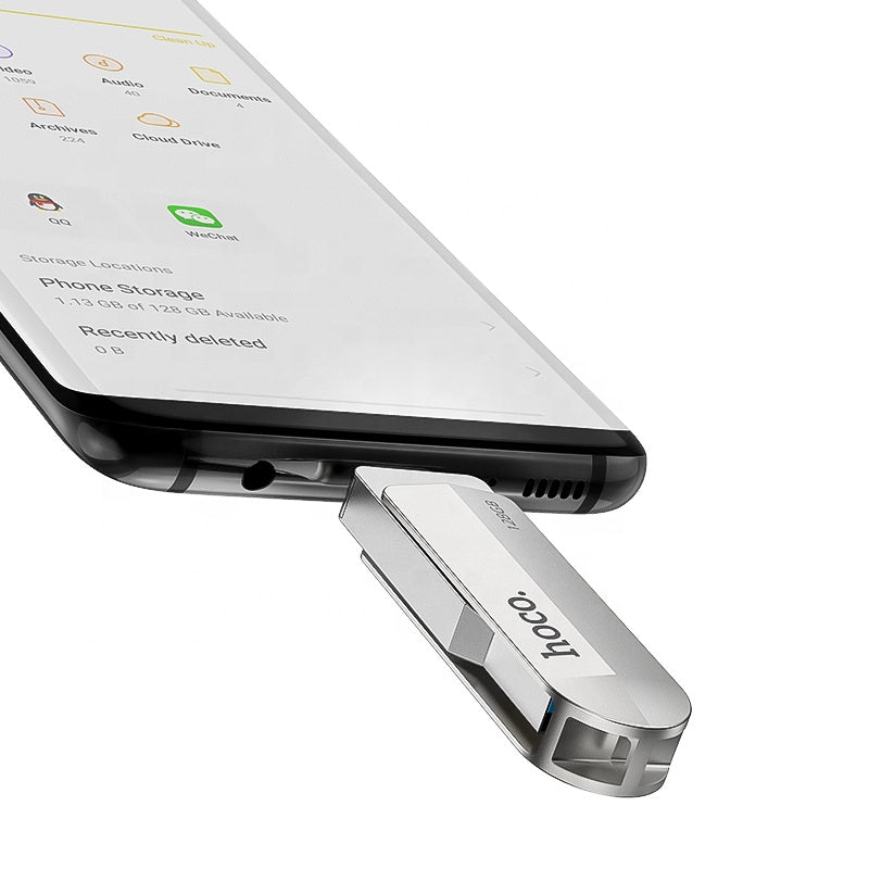 HOCO. 128GB / USB 3.0 PENDRIVE WIDE UD10 USB + TYPE C
