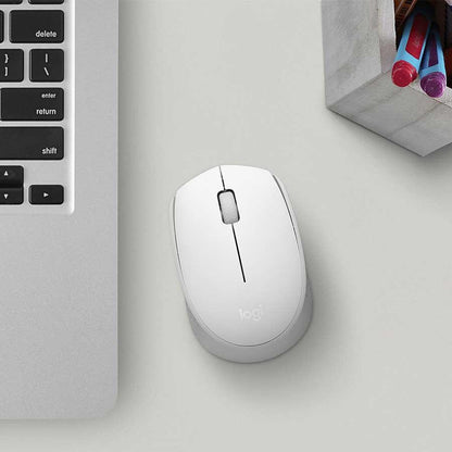 Logitech M171 Cordless Wireless Mouse - White