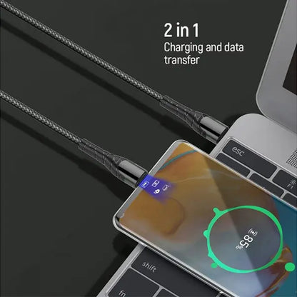 LDNIO LC102 65W Type-C Fast Charging Data Cable - 2M
