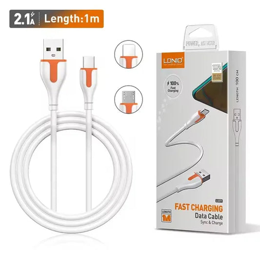 Ldnio LS571 Fast Charging 30w Cable - Micro/Lightning/Type-C