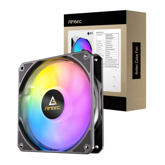 Antec P12R PWM 120mm ARGB Reverse Case Fan – Black