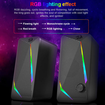 Redragon GS510 WALTZ 2.0 RGB Gaming Speakers