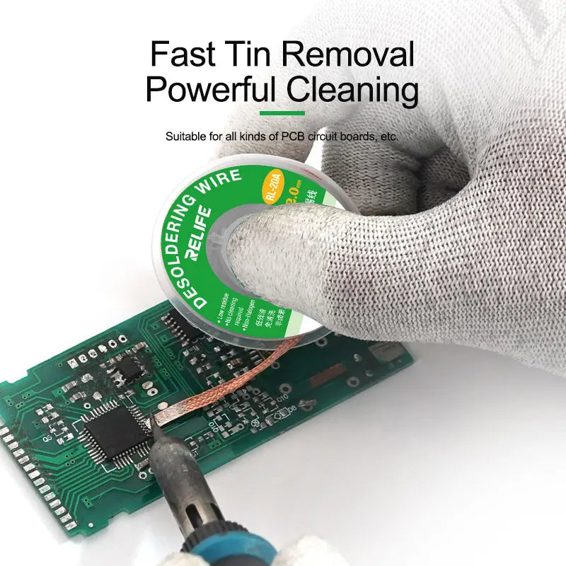 RELIFE RL-20A Desoldering Braid / Welding Wick Solder Remover