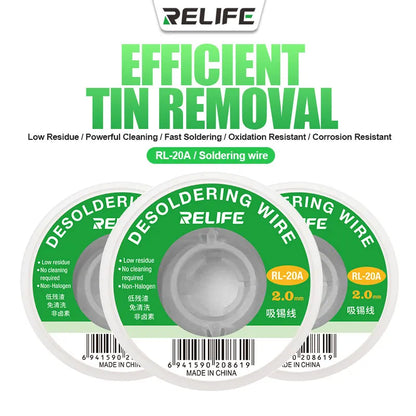 RELIFE RL-20A Desoldering Braid / Welding Wick Solder Remover