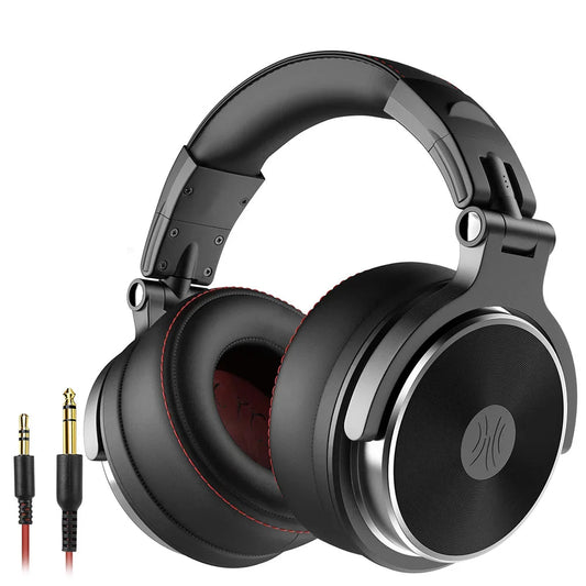 Oneodio Pro 50 Professional Wired Over Ear DJ and Studio Headphones - BK