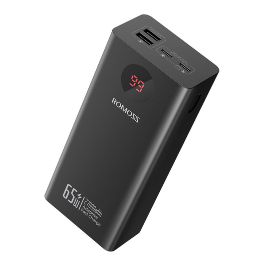 Romoss PEA27S Pro 27000mAh 65W Fast Charge Power Bank – Black