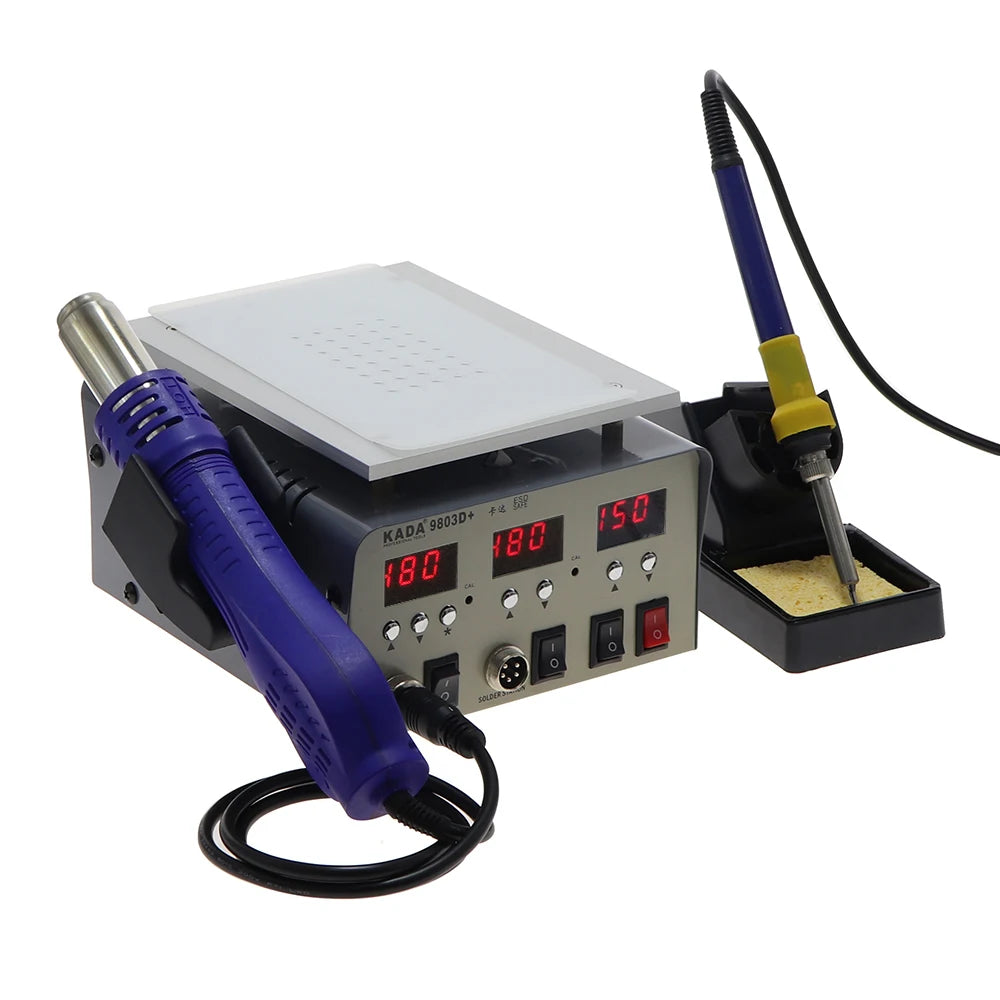 KADA 9803D 3-in-1 Screen Separator, Hot Air Station, and Soldering Iron Station