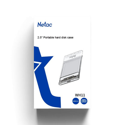 NETAC WH11 2.5-Inch Clear Portable HDD/SSD Hard Drive Enclosure