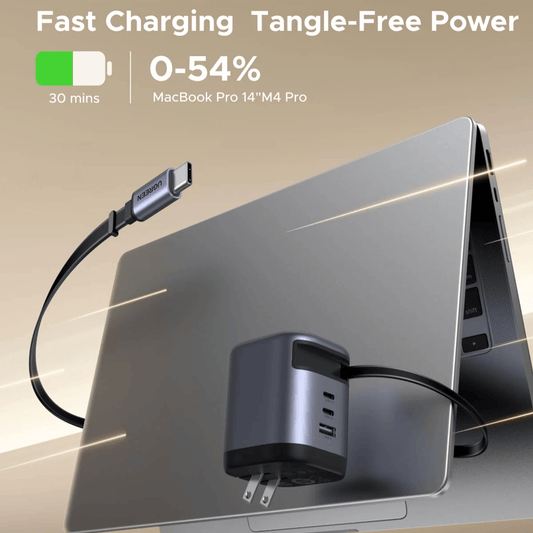 UGREEN Nexode 100W Charger with Retractable USB Type-C Cable