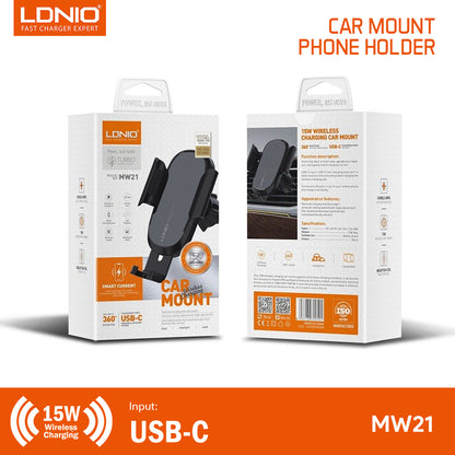 LDNIO MW21-1  Car Wireless Phone Charger & Holder