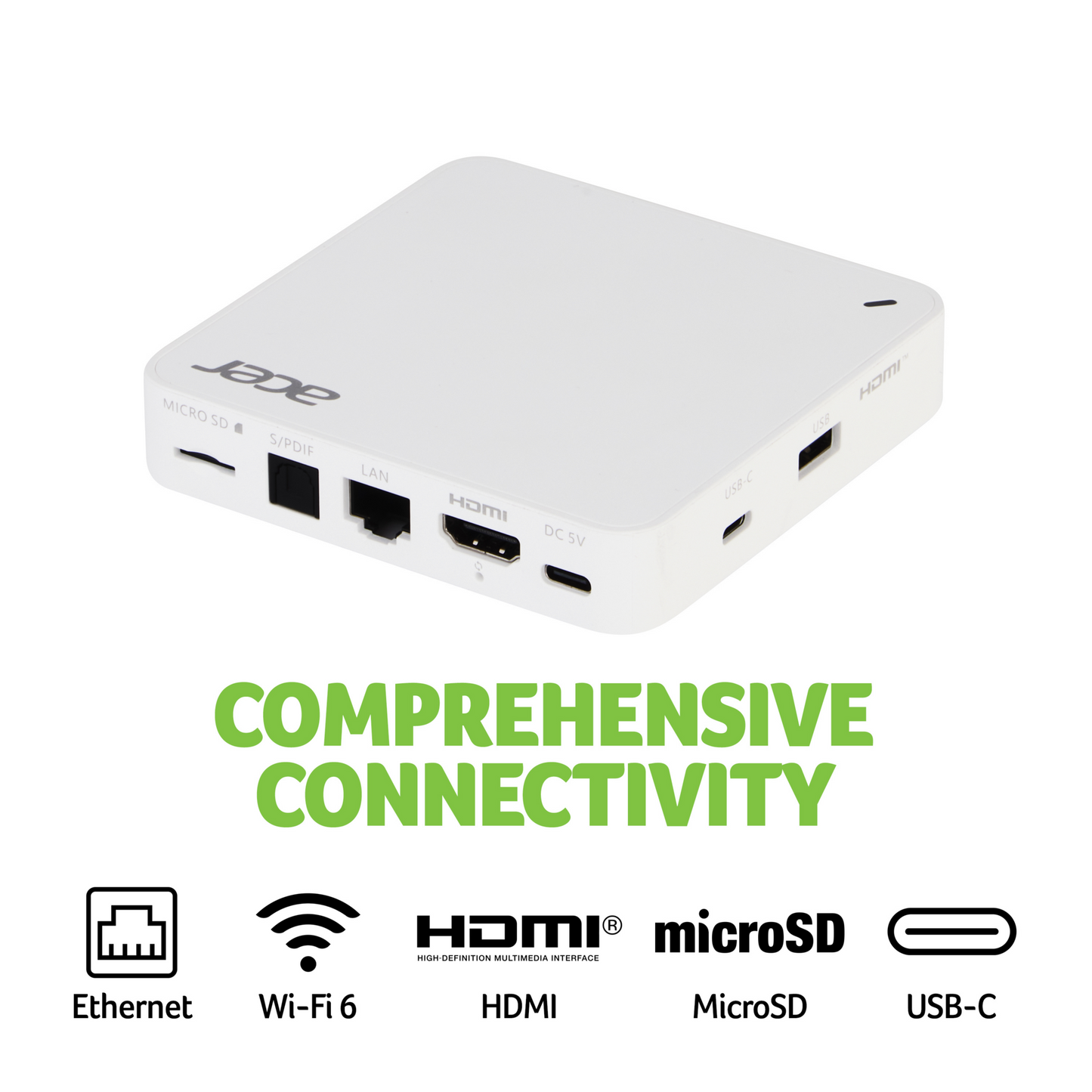 Acer AiTV 4K UHD Google TV Streaming Box - 2GB RAM, 32GB Storage