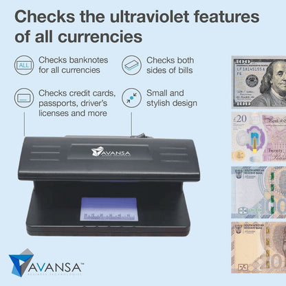 Avansa CompactDetect 170 Counterfeit or Fake Money Detector