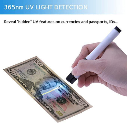 Counterfeit Detector Pen with UV light - 3 pack