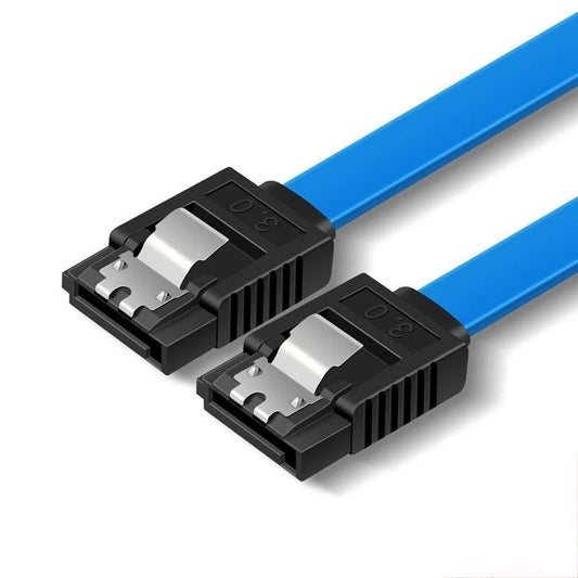 SATA III 6Gbps Straight HDD SDD Data Cable with Locking Latch -2 pack