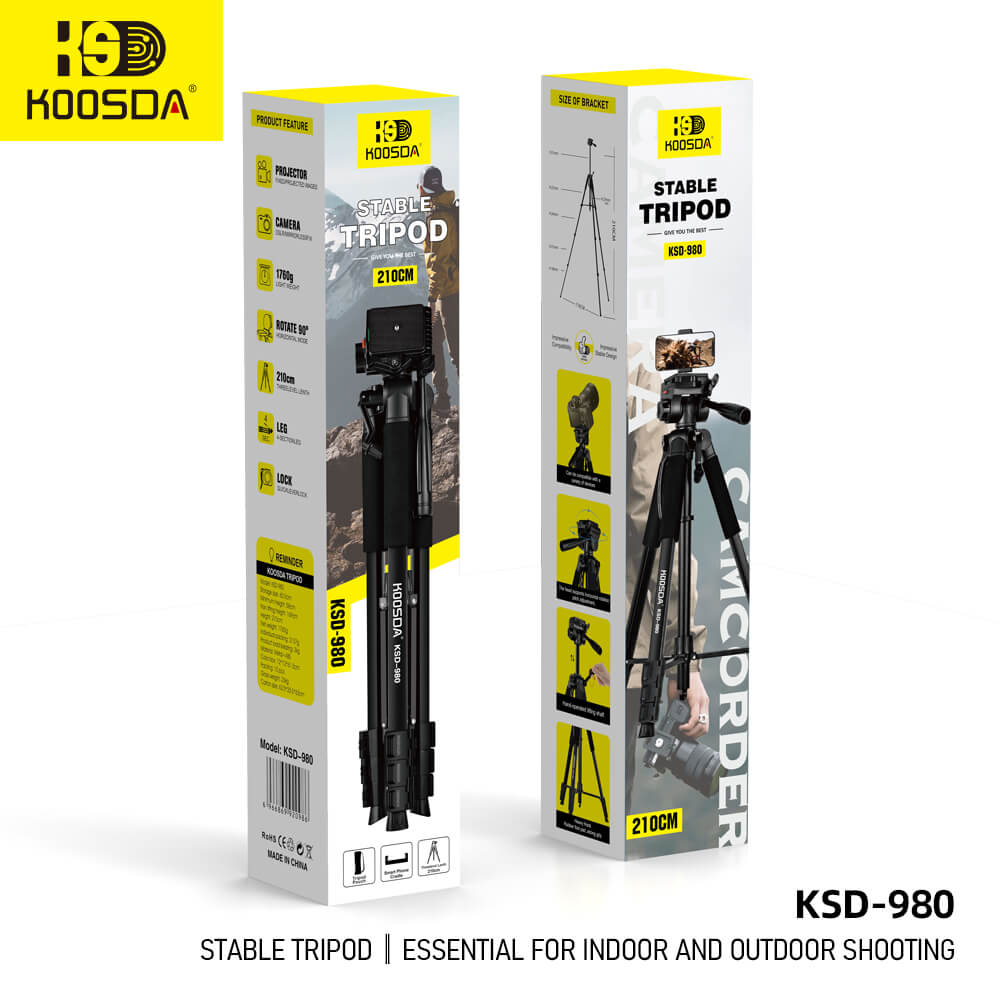 KOOSDA KSD-980 Heavy Duty Tripod Stand For Camera and Phones