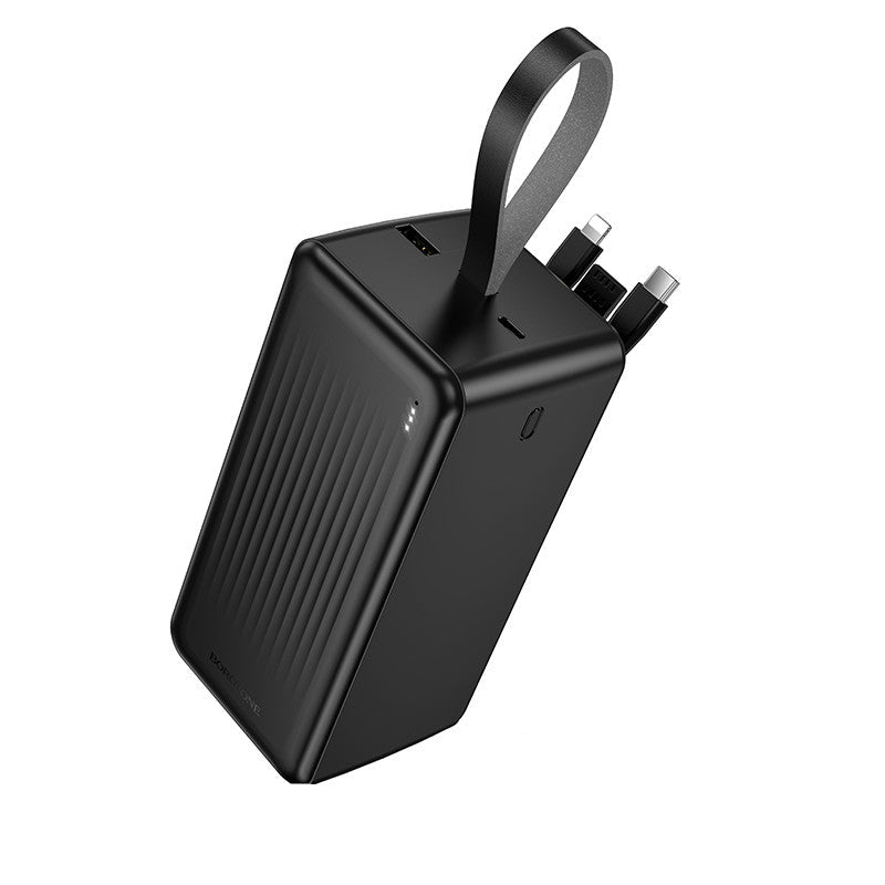 Borofone BJ79C 50,000 mAh Power Bank with Built-in Type-C/USB/Lightning Cables