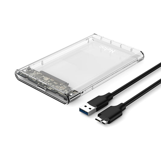 NETAC WH11 2.5-Inch Clear Portable HDD/SSD Hard Drive Enclosure