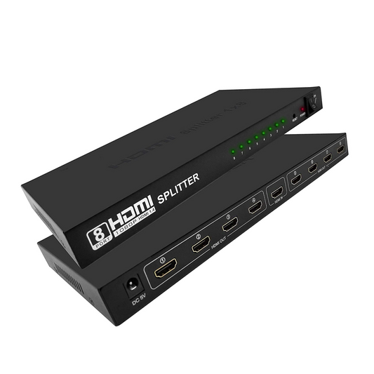 1x8 HDMI Splitter 1 in 8 Out 4K@30Hz