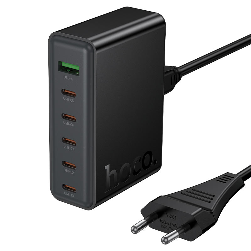 Hoco C152A GaN 6-in-1 Desktop Charging Station- 70W