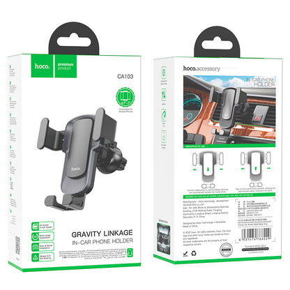 Hoco CA103 Gravity Car Phone Holder Automatic Lock