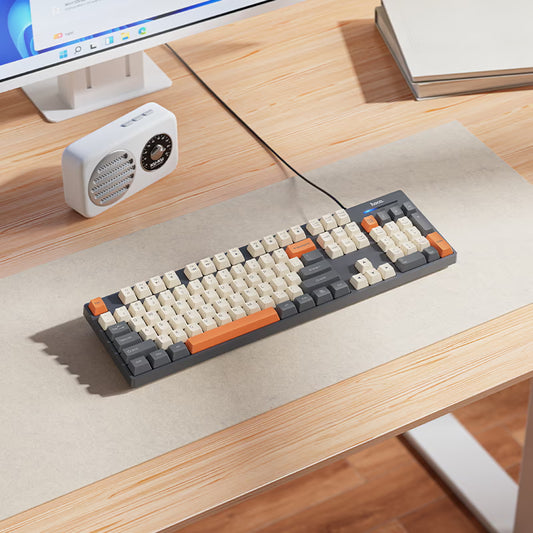 Hoco.GM61 Wired USB Keyboard 104-Key 3-Color Backlit Star Grey.