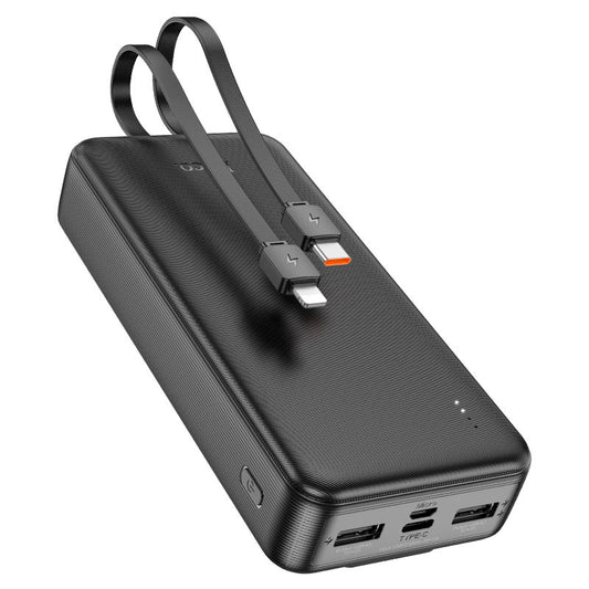 Hoco J118A Fast Charging Power Bank 20000 mAh With Build in Cables