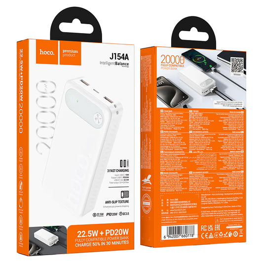 Hoco J154A 20,000mAh Fast Charging Power Bank