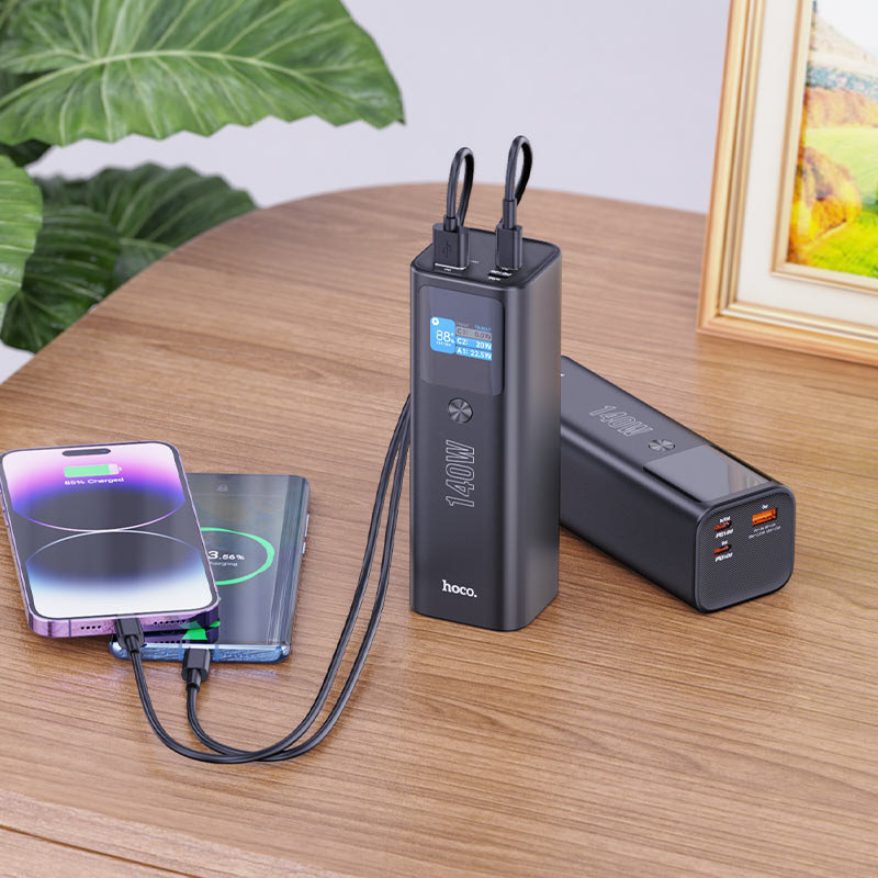 Hoco Q17 Super Fast 140W Laptop & Phone Power Bank(25000Mah)