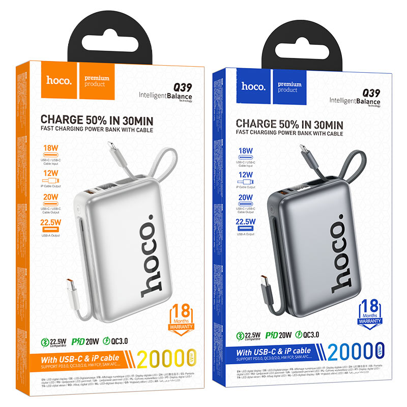 Hoco (J101A) 20000mAh Fast Charge Power Bank