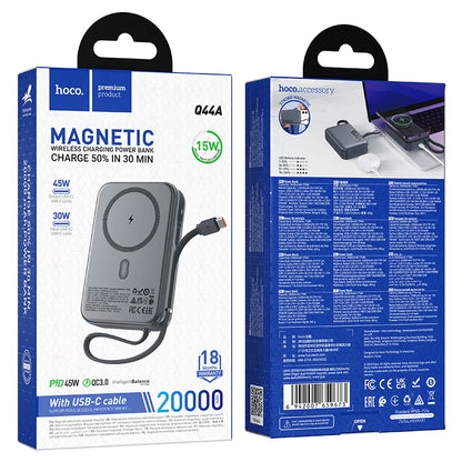 HOCO Q44A Magnetic Wireless Power Bank 20000mAh 45W Fast Charging